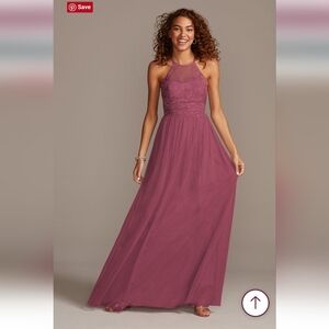 Lace top maxi dress/Bridesmaids dress/Prom dress